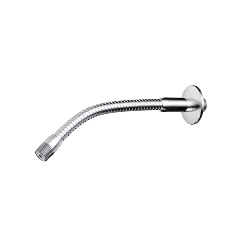 Keeney Brushed Nickel Flexible Shower Arm and Flange — alternate view