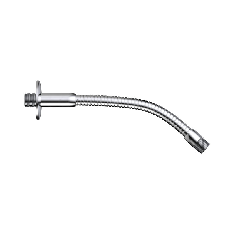 Keeney Brushed Nickel Flexible Shower Arm and Flange — alternate view