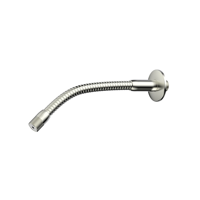 Keeney Brushed Nickel Flexible Shower Arm and Flange — alternate view