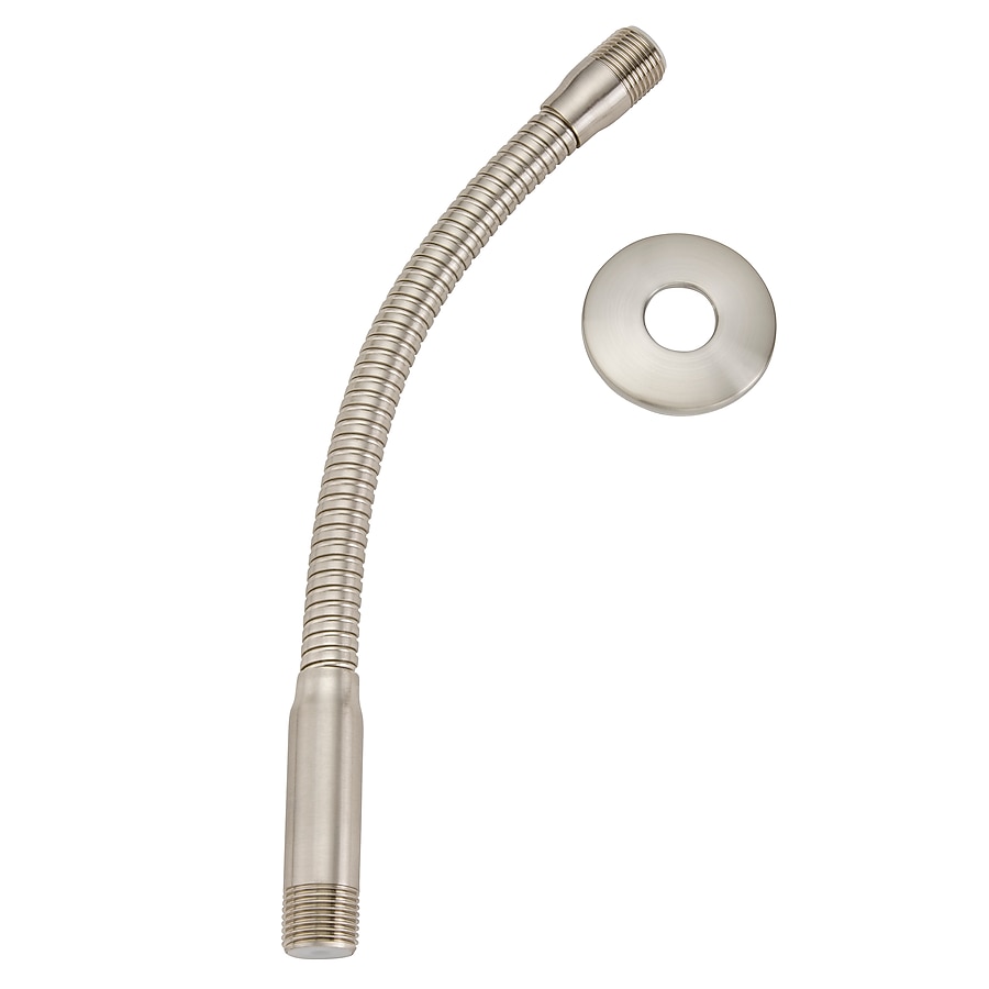 Keeney Brushed Nickel Flexible Shower Arm and Flange