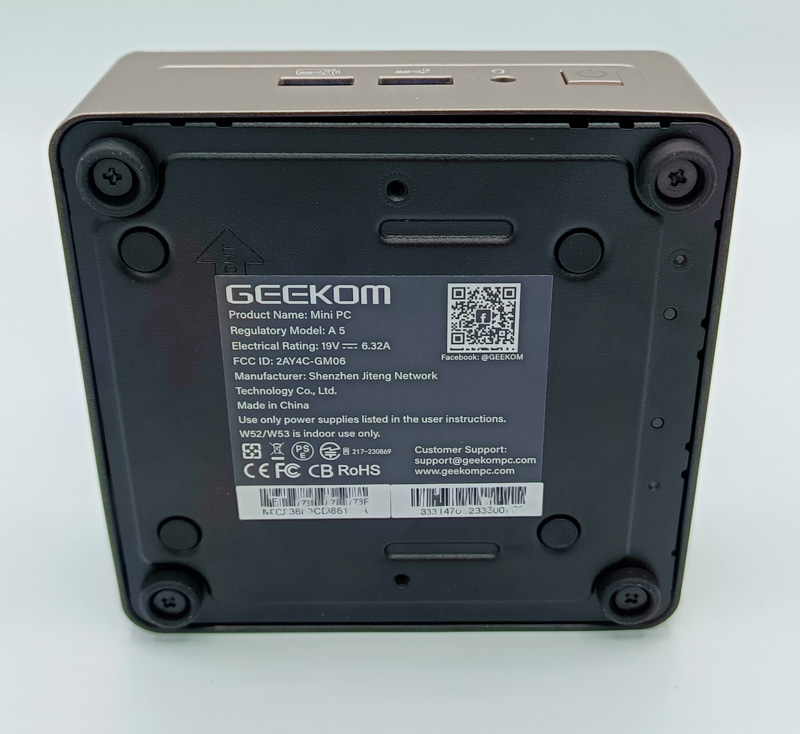 Geekom A5 Mini PC — alternate view