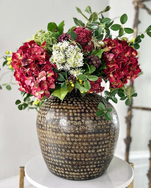 The Faux Flower Company snowberry bliss artificial flower bouquet — alternate view