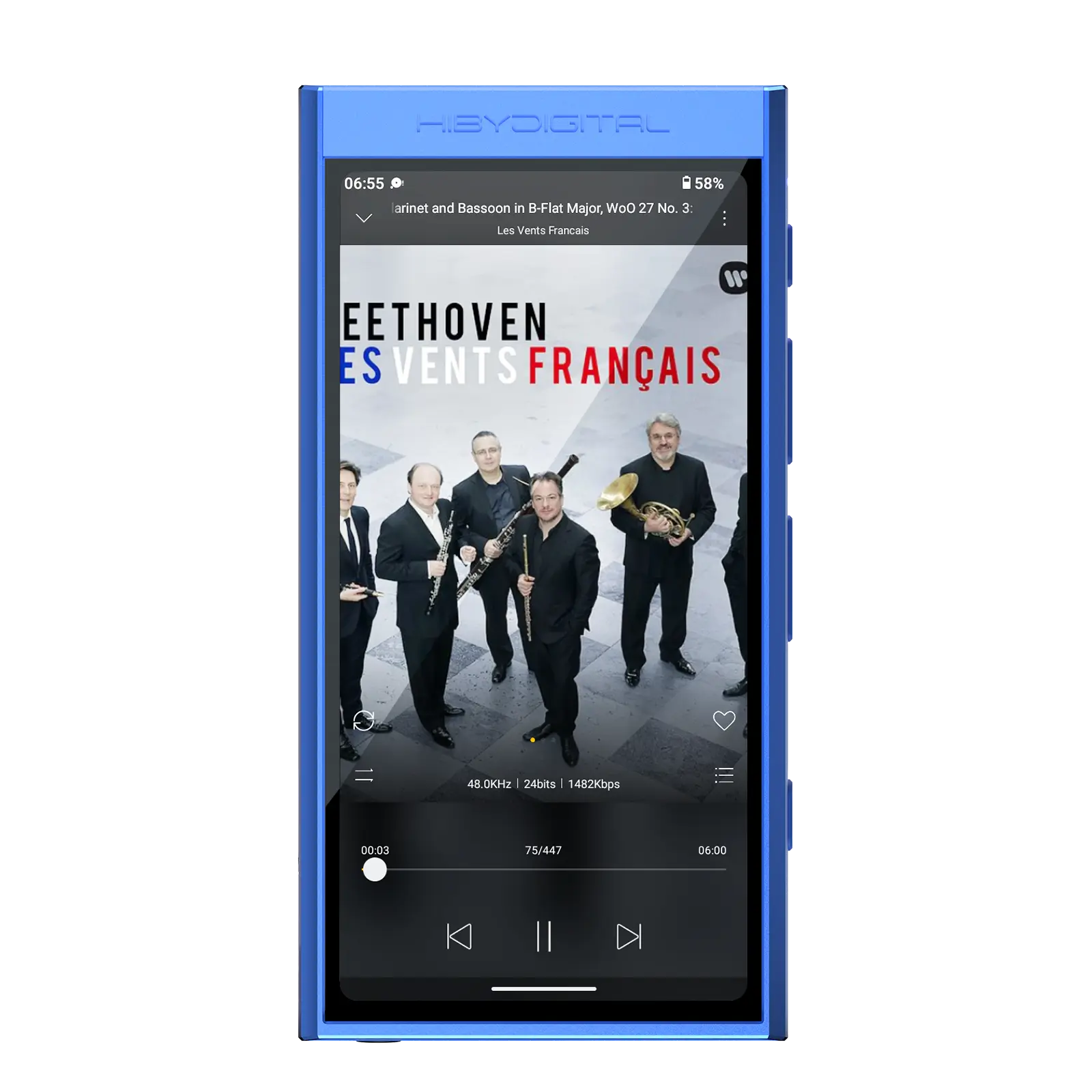 Hiby Digital M300 Pocketable Android Digital Audio Player — alternate view
