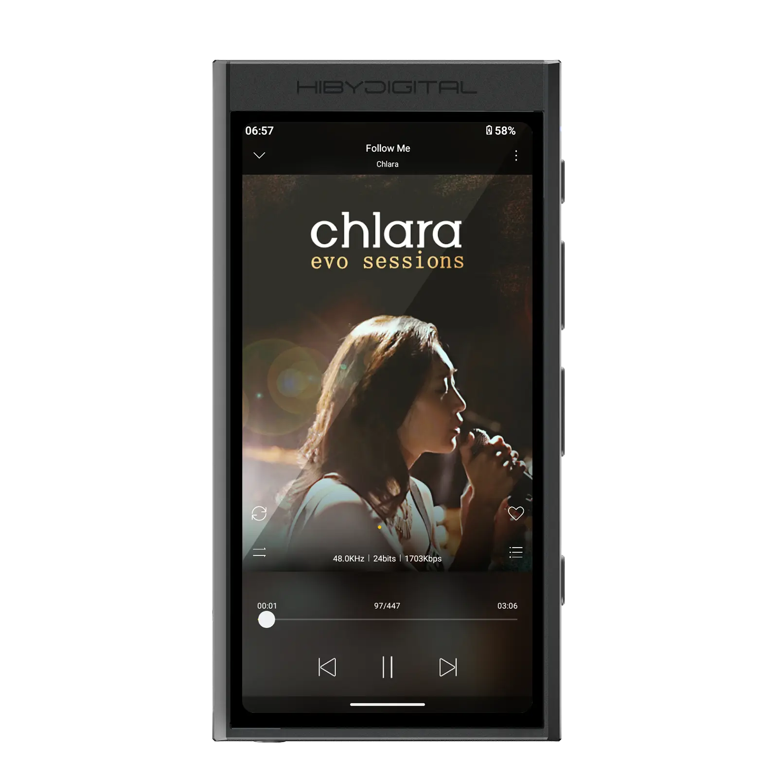 Hiby Digital M300 Pocketable Android Digital Audio Player — alternate view
