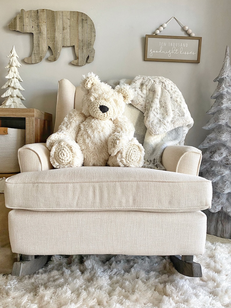 Polar Faux Fur Jumbo Polar Bear Plush — alternate view