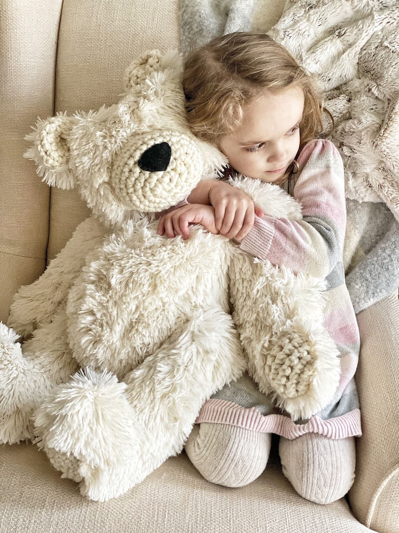 Polar Faux Fur Jumbo Polar Bear Plush — alternate view