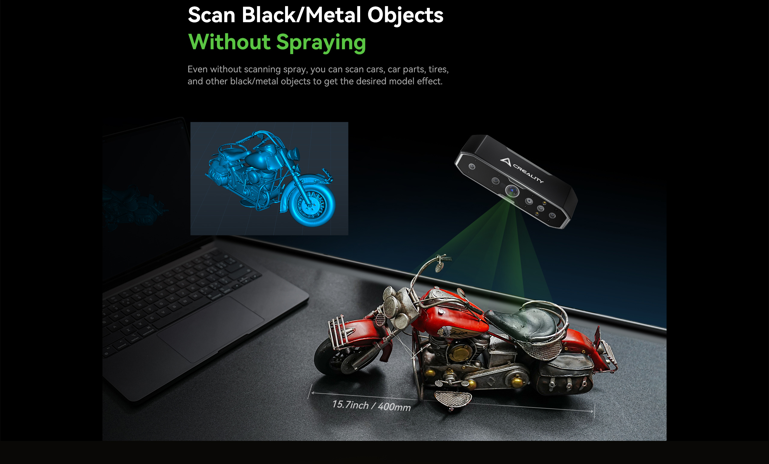 Creality CR-Scan Otter 3D Scanner — alternate view