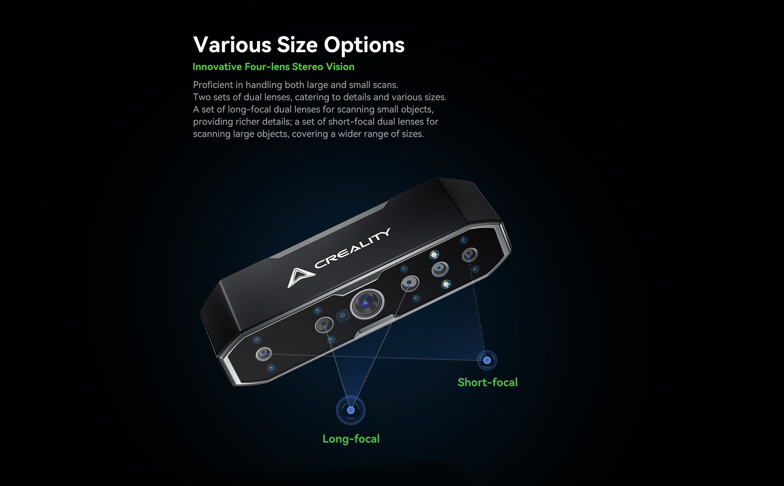 Creality CR-Scan Otter 3D Scanner — alternate view