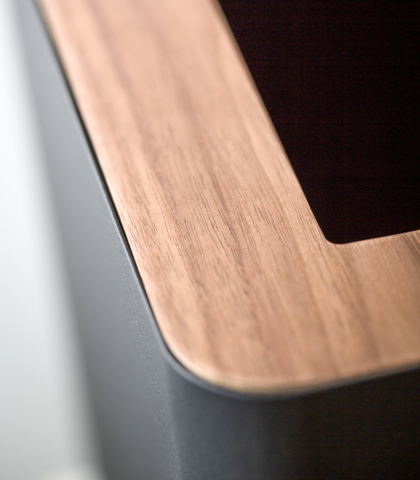 Sageandsill Trash Can Two Styles Steel Wood — alternate view