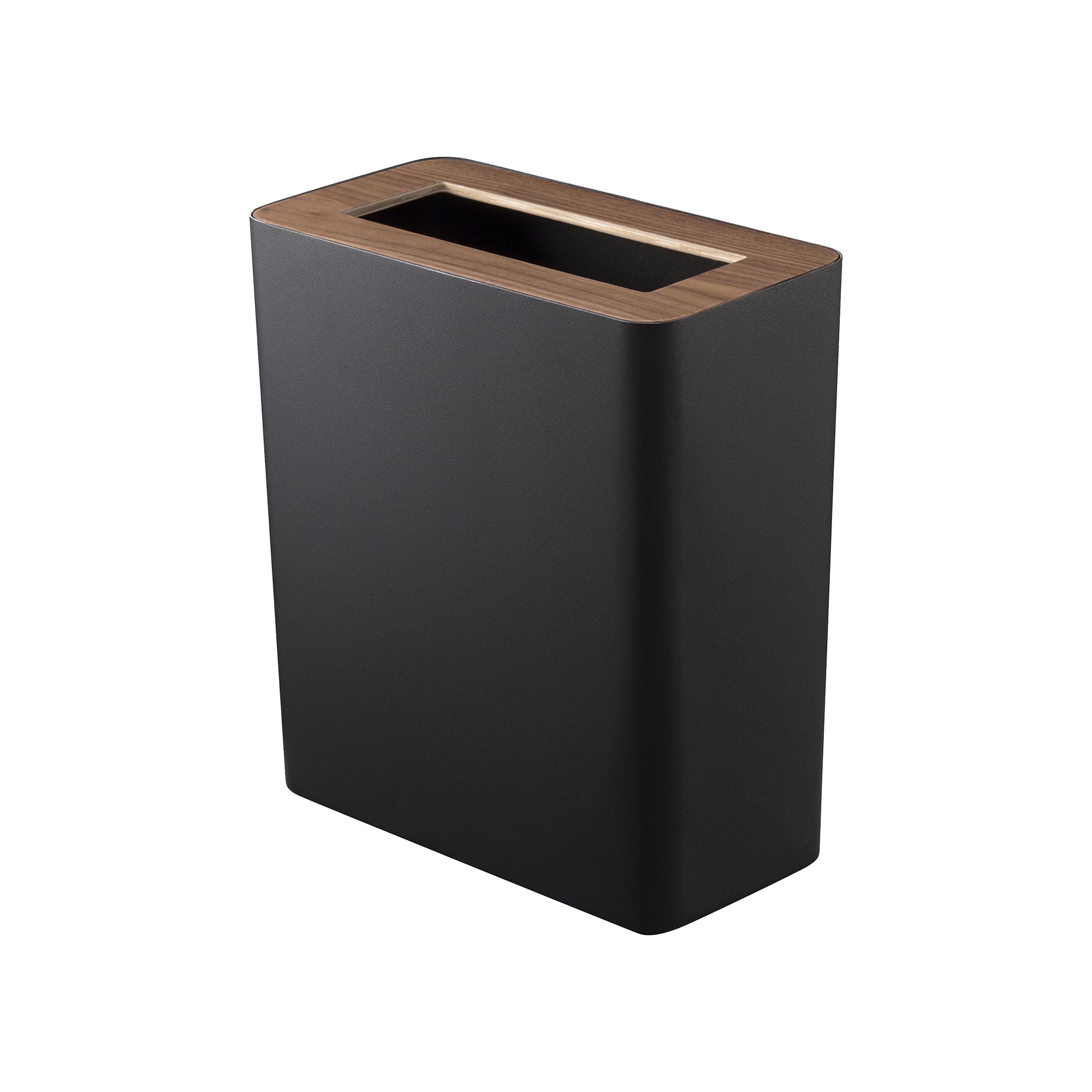 Sageandsill Trash Can Two Styles Steel Wood — alternate view
