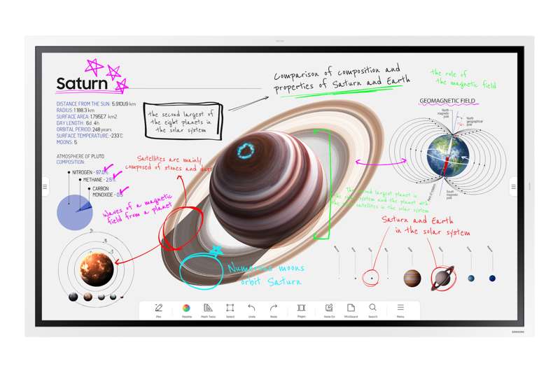 Samsung Flip Pro Wm55b Interactive Display Lh55wmbwbgcxza — alternate view
