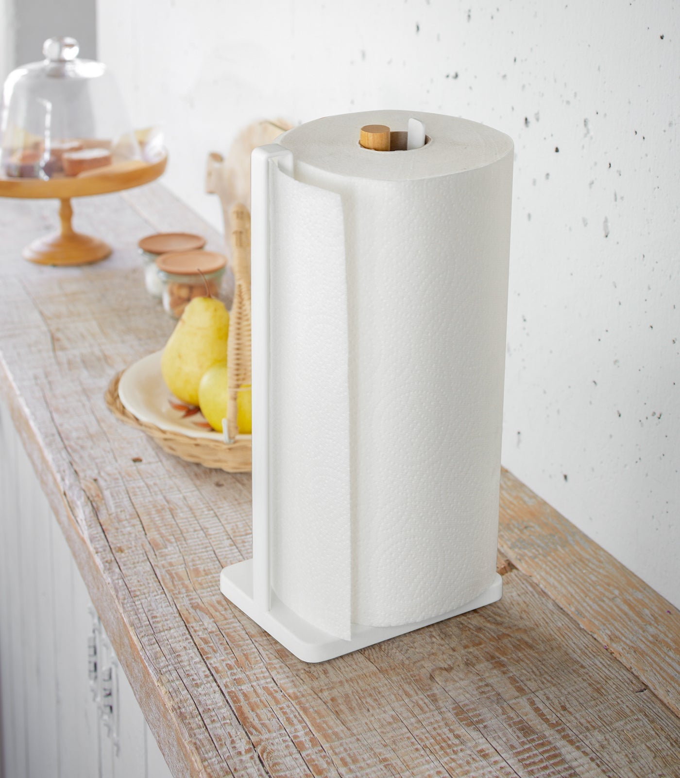 Sageandsill Paper Towel Holder Steel Wood — alternate view