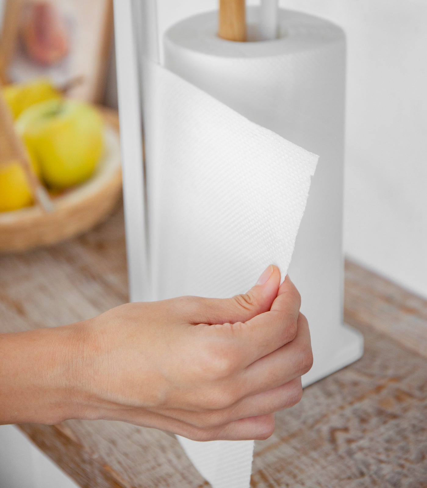 Sageandsill Paper Towel Holder Steel Wood — alternate view