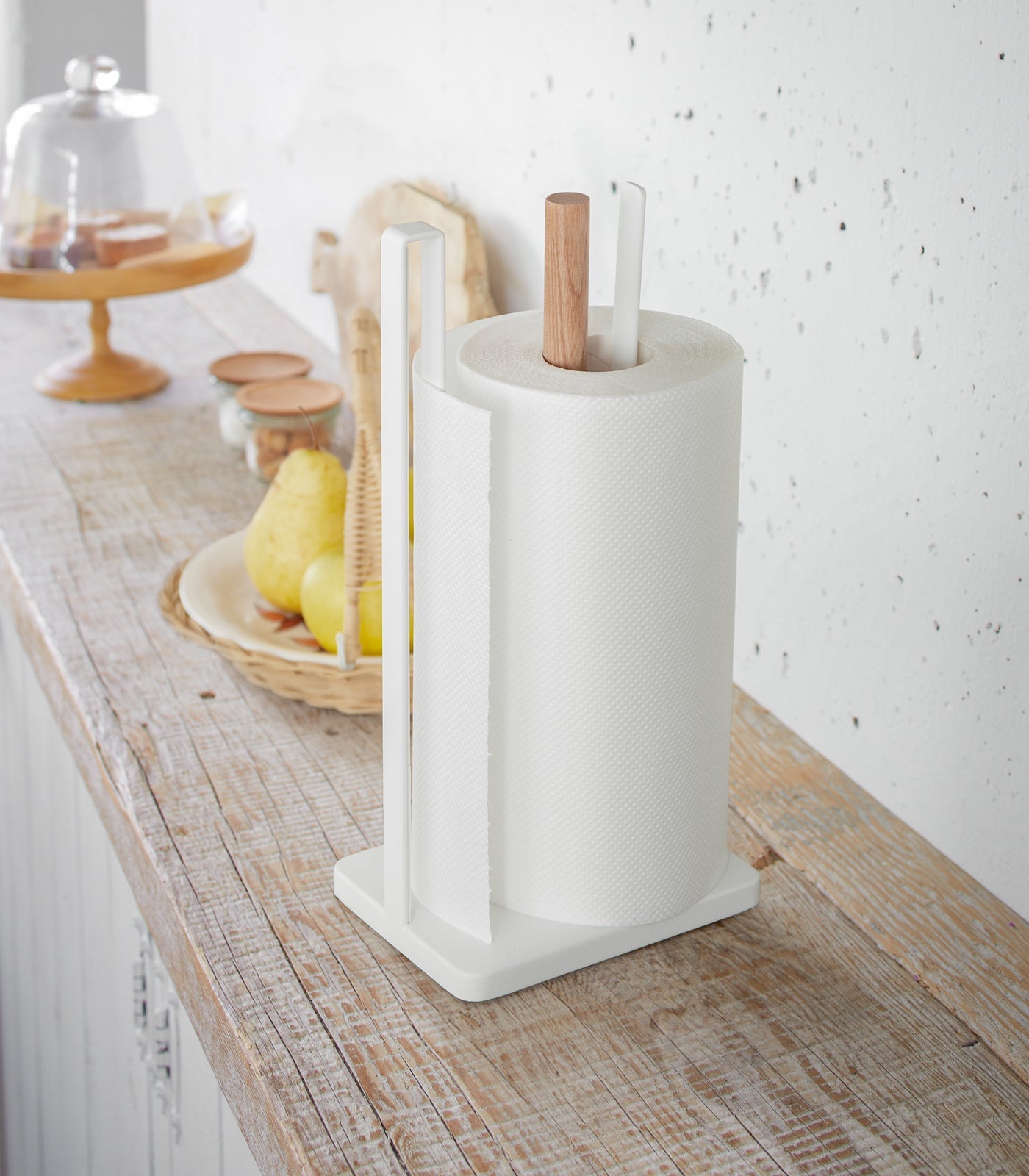 Sageandsill Paper Towel Holder Steel Wood — alternate view