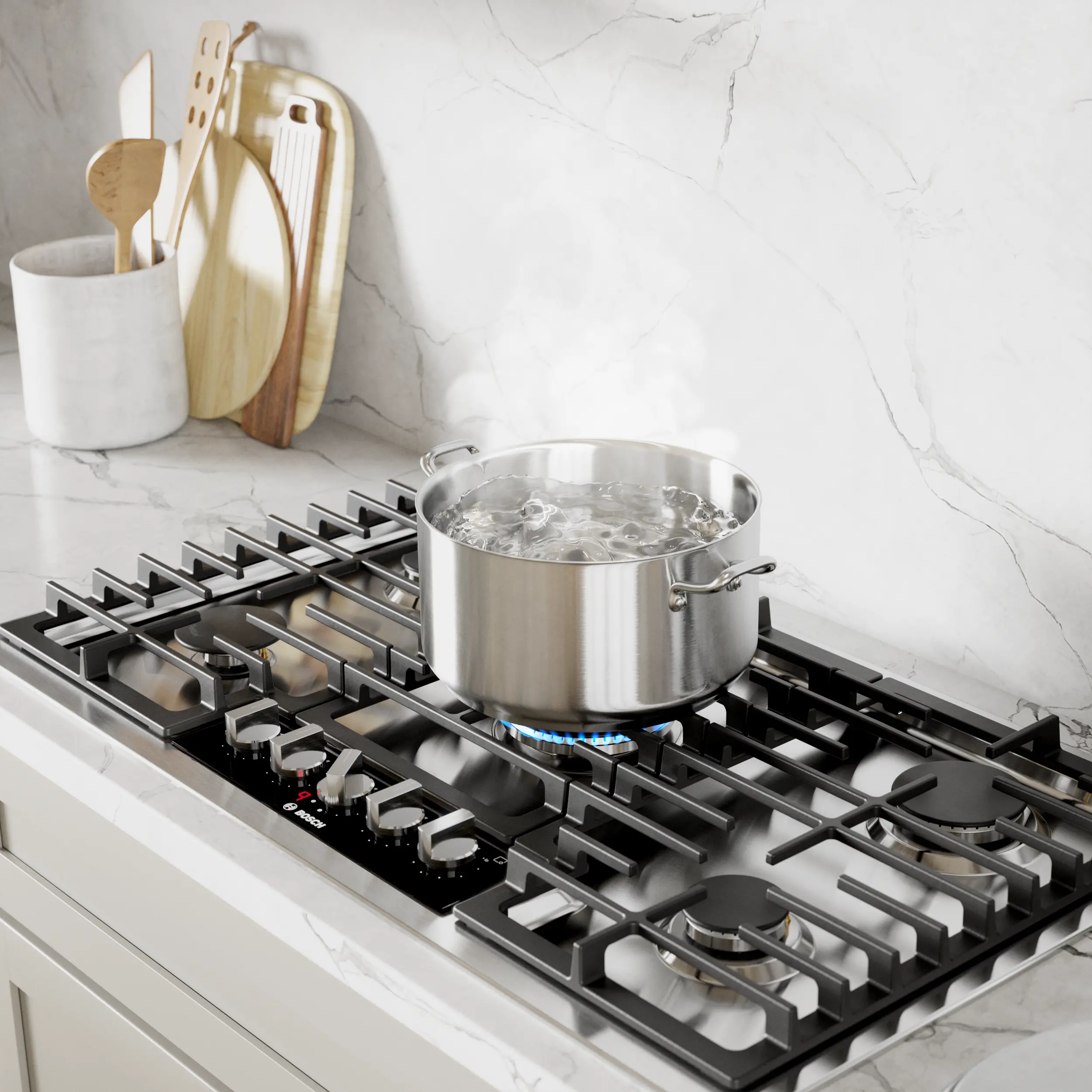 Bosch Benchmark Series 36 Stainless Steel GAS Cooktop NGMP659UC 1484149 — alternate view