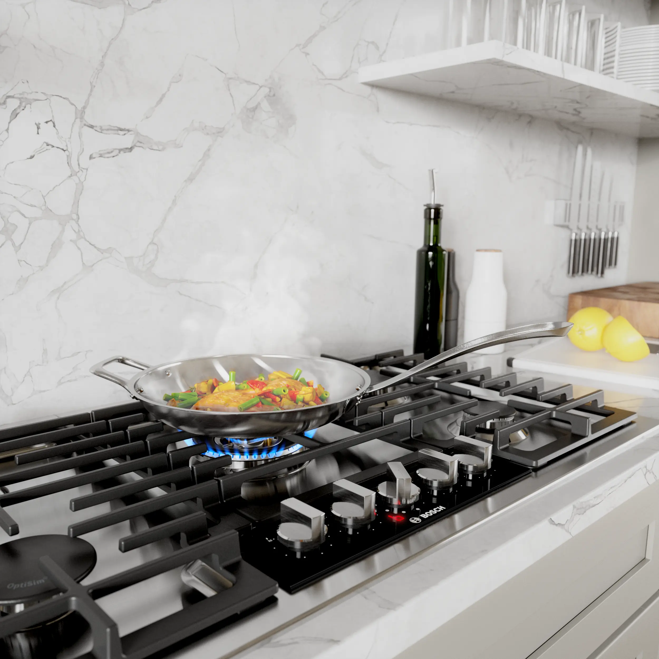 Bosch Benchmark Series 36 Stainless Steel GAS Cooktop NGMP659UC 1484149 — alternate view