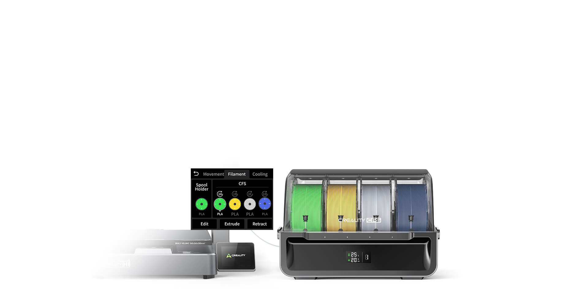 Creality Hi Combo 3D Printer — alternate view