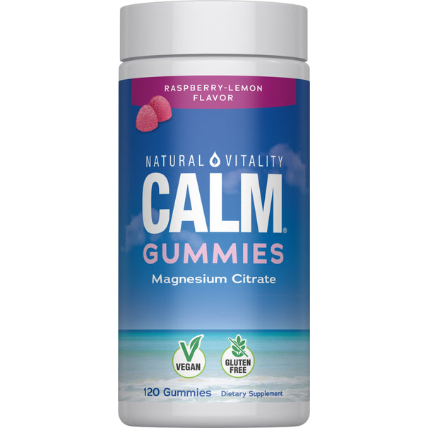 Natural Vitality Calm Magnesium Supplement Gummies Raspberry Lemon Flavor 120 Ct — alternate view