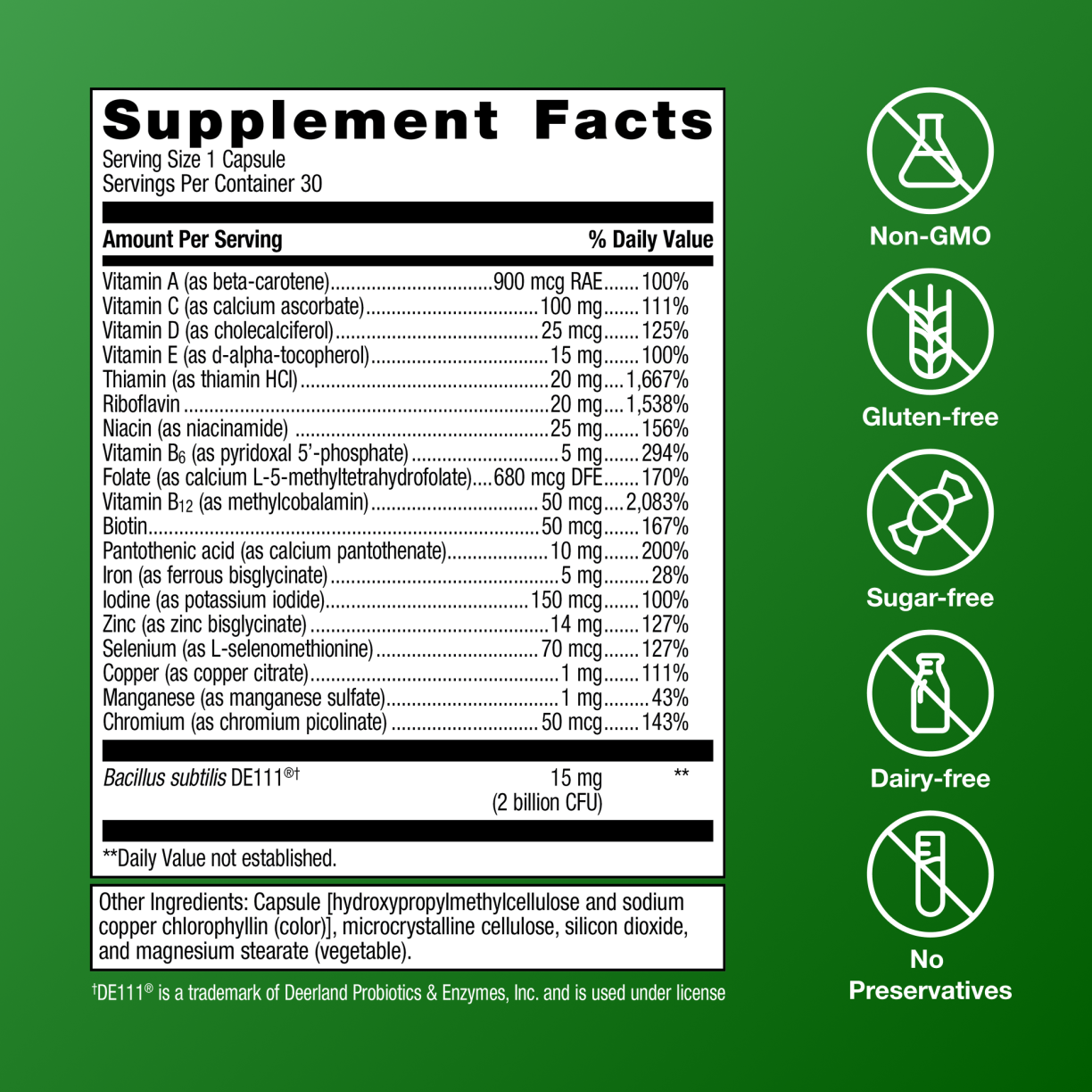 Table Rock Rx Probiotic Multi Supplement — alternate view