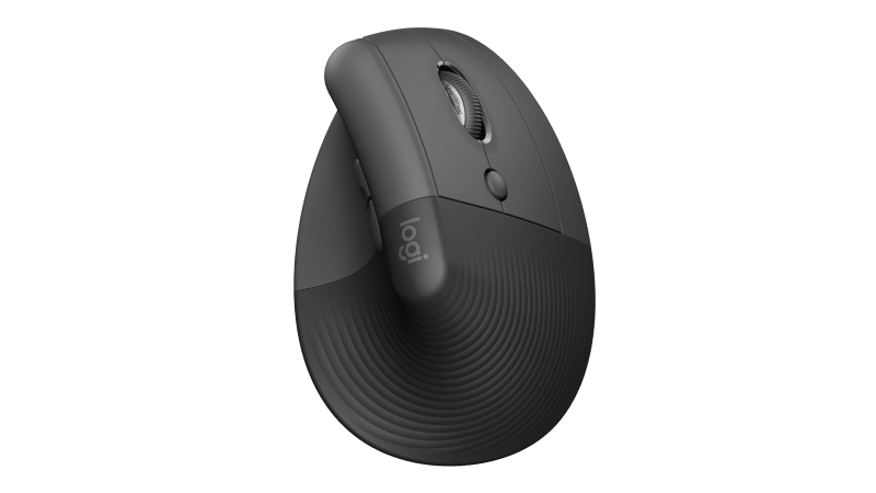 Logitech Lift Vertical Ergonomic Mouse — alternate view