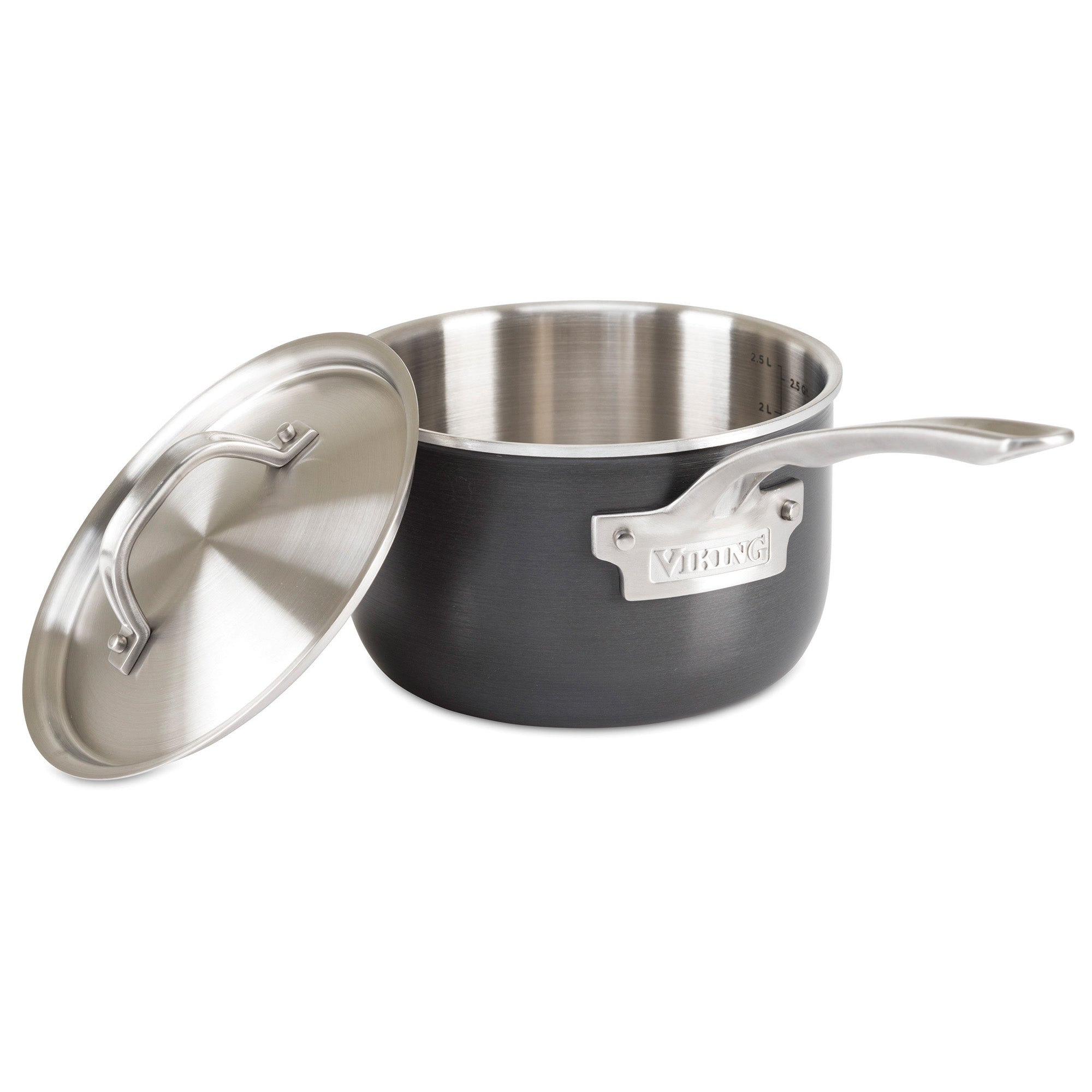 Viking 5-Ply Hard Anodized 10-Piece Cookware Set with Stainless Steel Interiors — alternate view