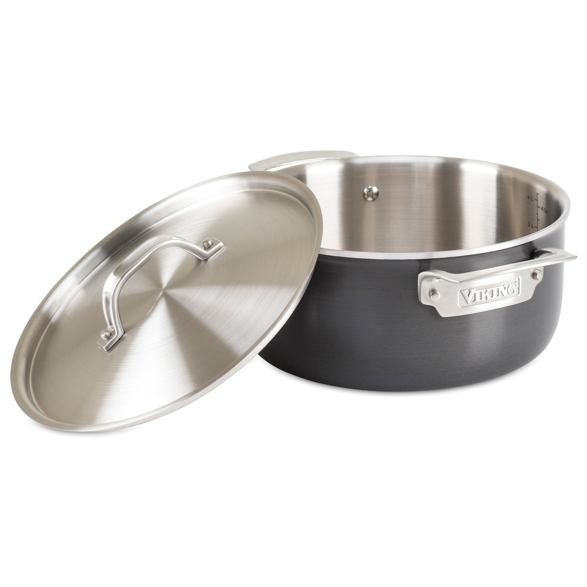 Viking 5-Ply Hard Anodized 10-Piece Cookware Set with Stainless Steel Interiors — alternate view