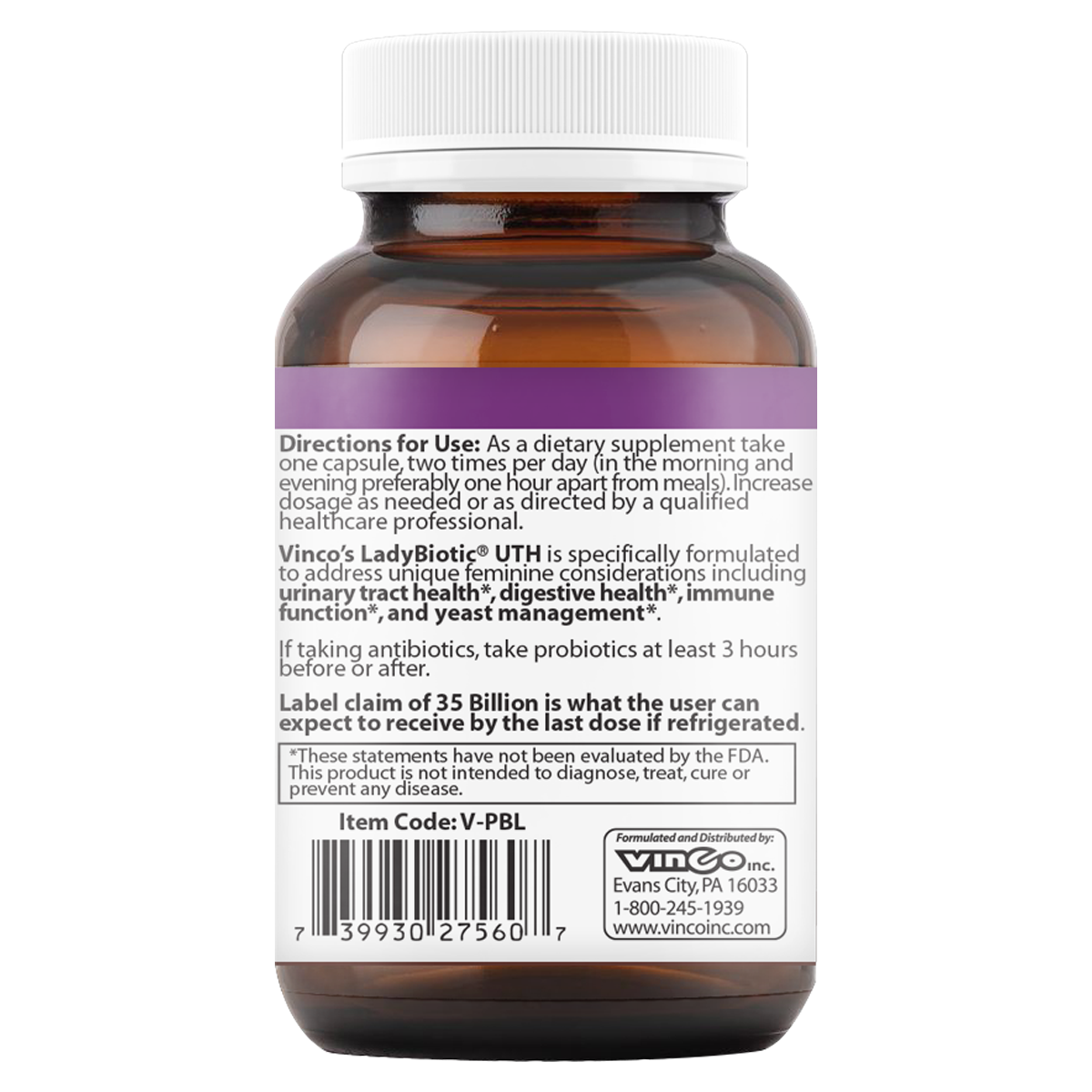 Vinco Lady Biotic UTH - 35 Billion — alternate view