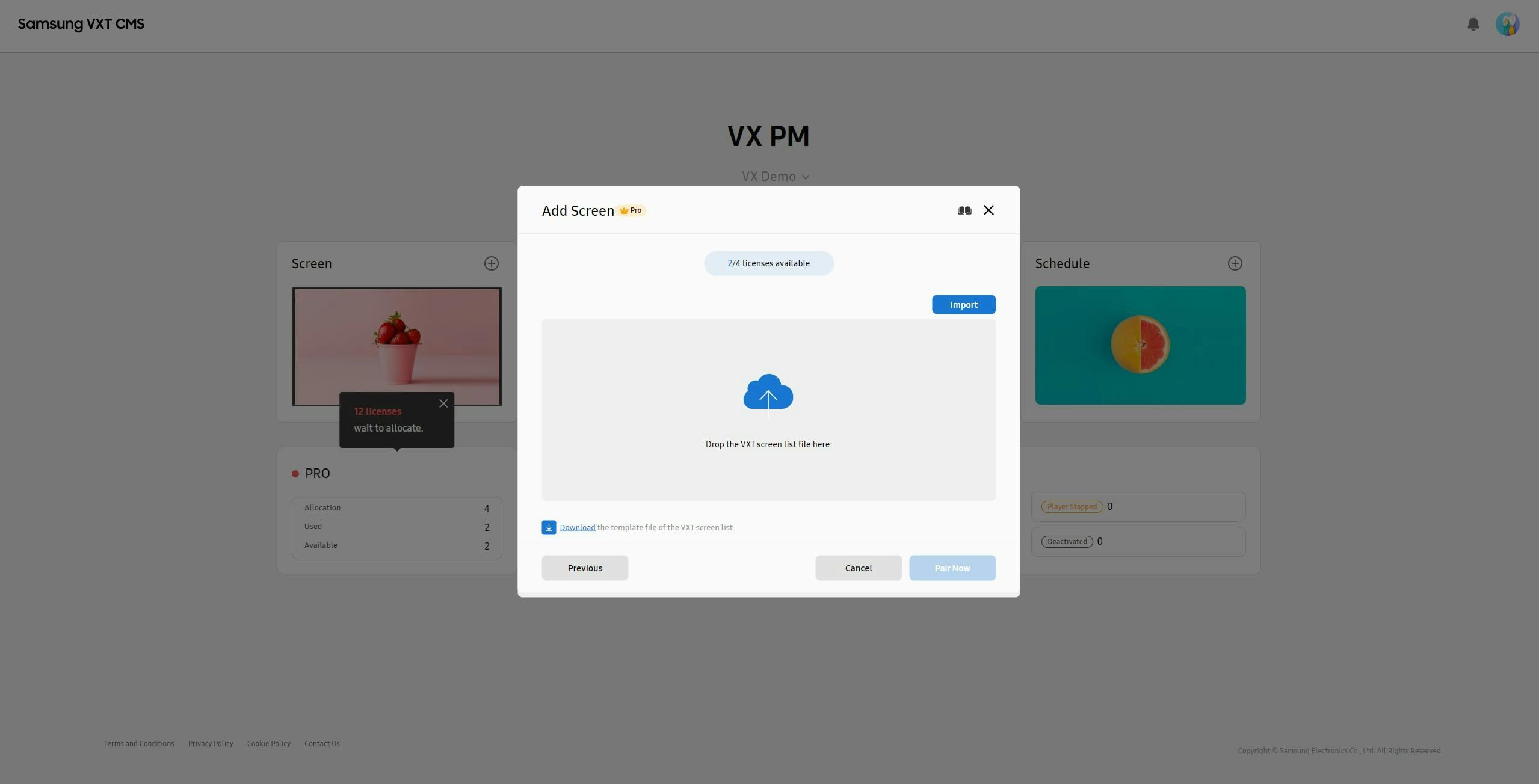 Samsung Vxt — alternate view