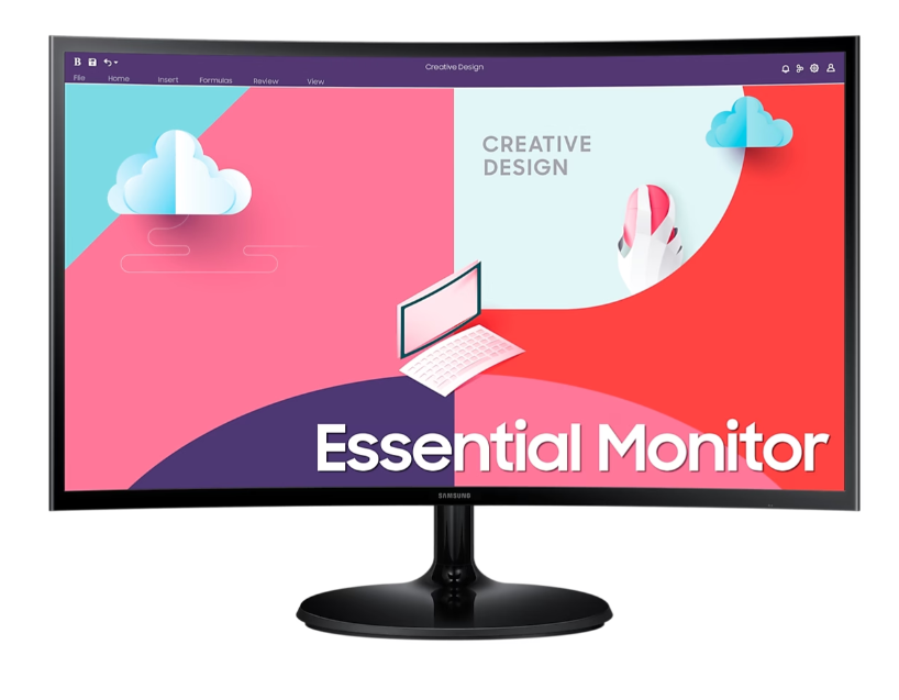 Samsung Essential Monitor S3 Ls24c360eauxen — alternate view