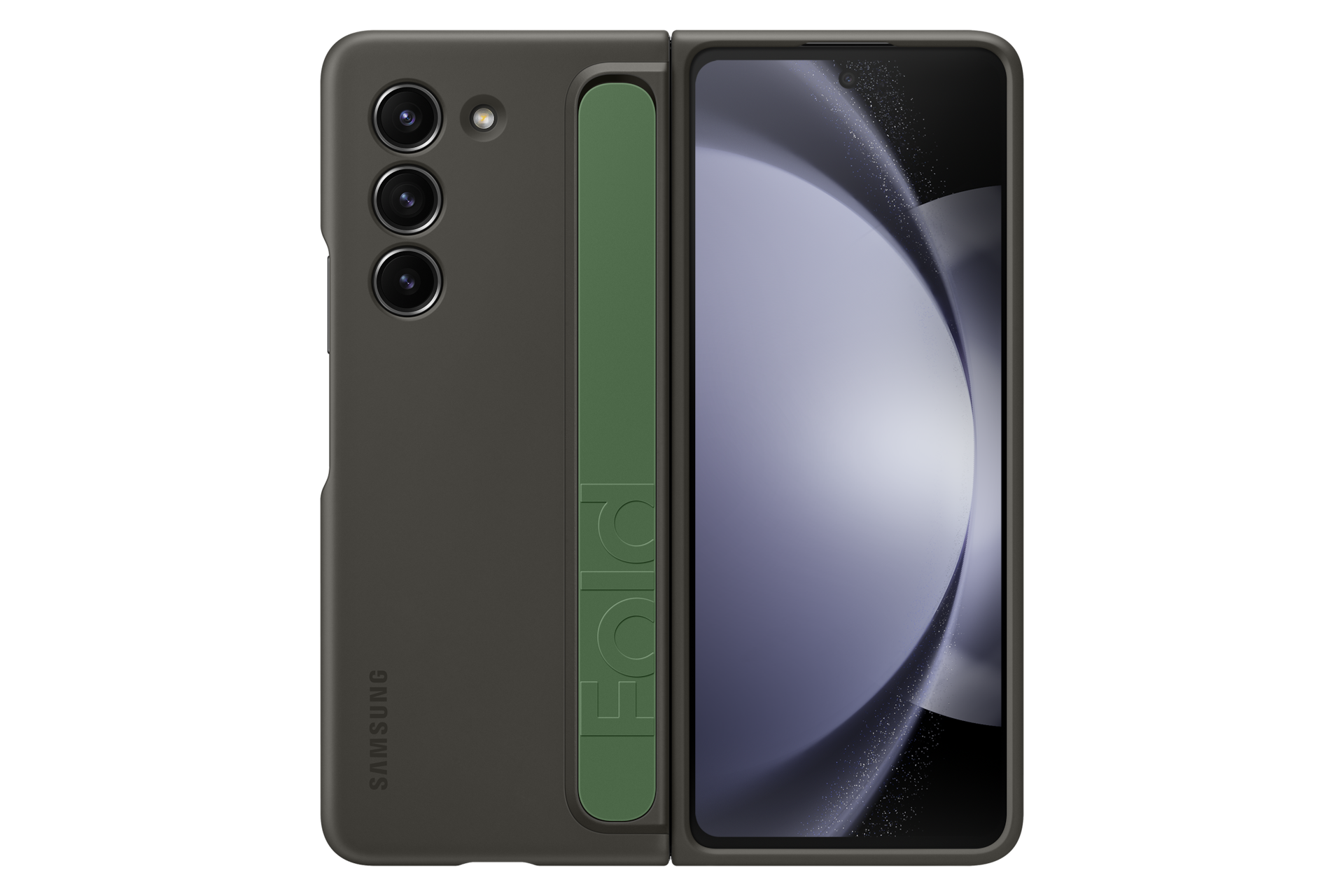 Samsung Galaxy Z Fold 5 Standing Case With Strap Transparent EF XF946CTEGWW — alternate view