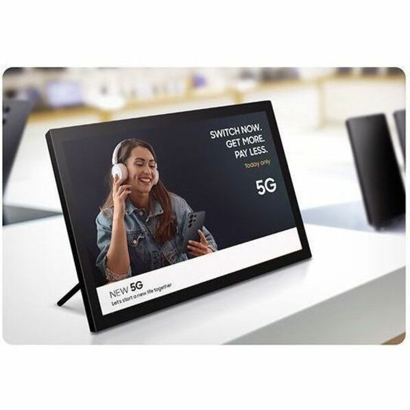 Samsung Small Touch Signage Qbc T Compact Slim Dual Wifi Lh13qbctbgbxen — alternate view