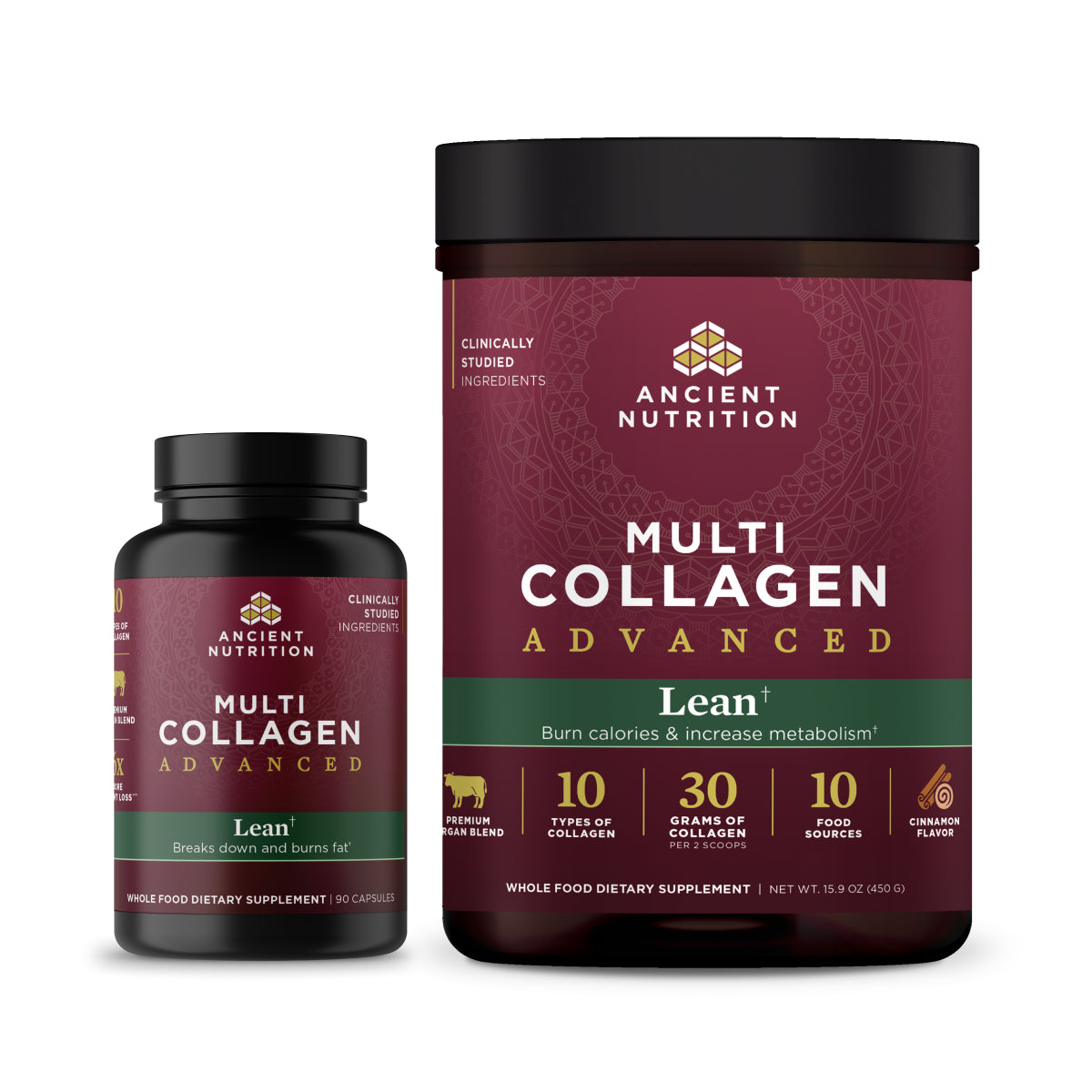 Ancient Nutrition Multi Collagen Advanced Lean Capsules — alternate view