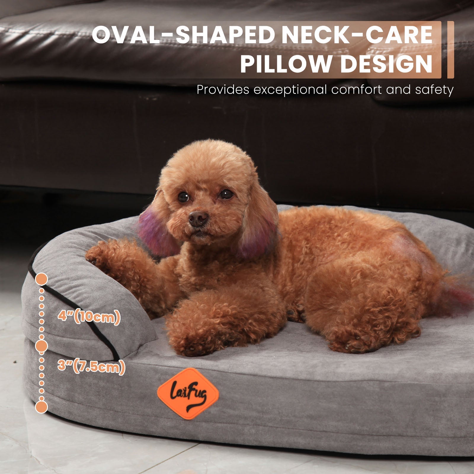 Laifug Dog Bed Orthopedic Memory Foam — alternate view