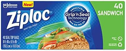 Ziploc Brand Sandwich Seal Top Bags 105 Each — alternate view