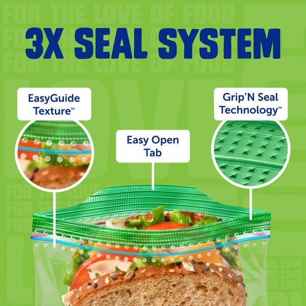 Ziploc Brand Sandwich Seal Top Bags 105 Each — alternate view