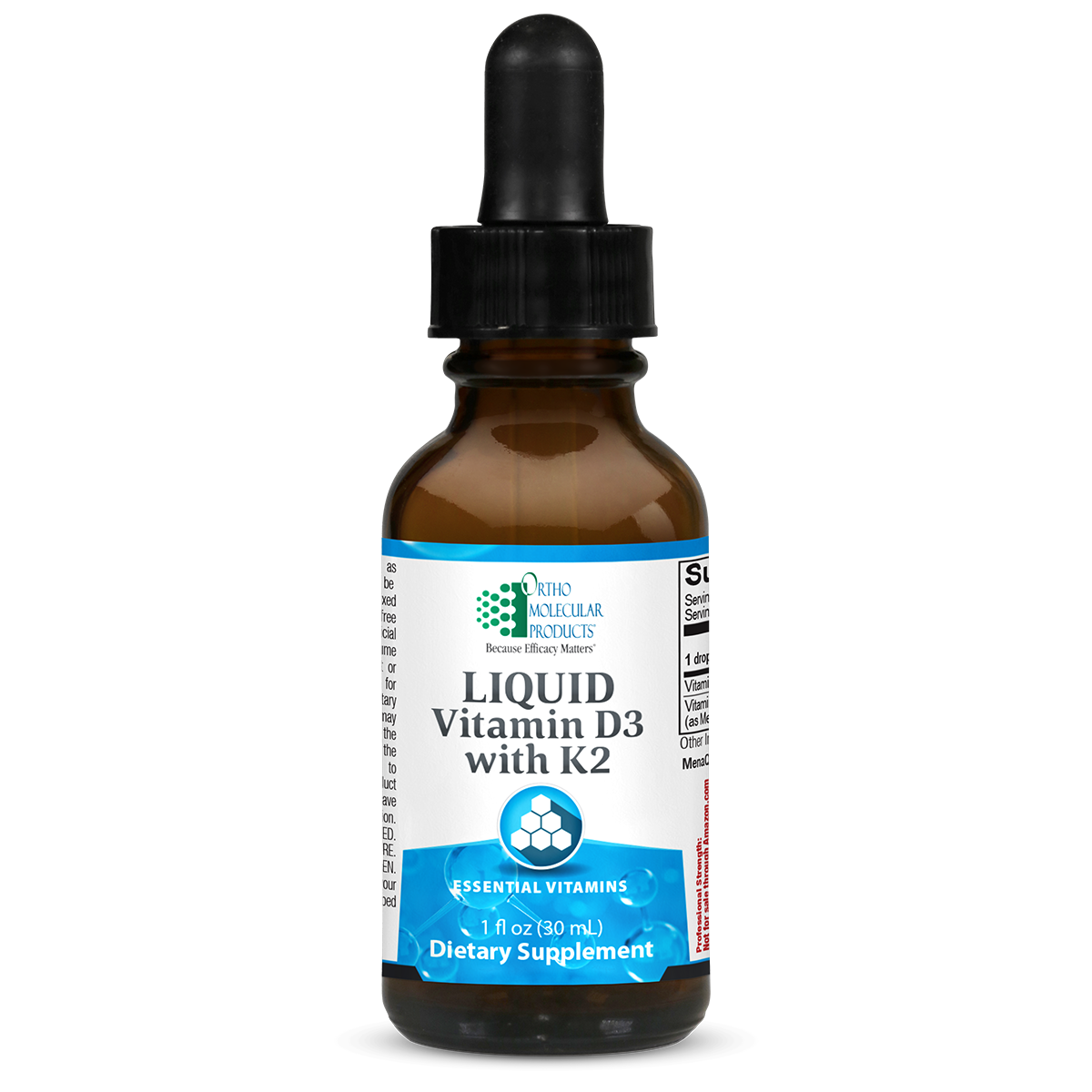 Ortho Molecular Products Vitamin D3 K2 Liquid 30ML