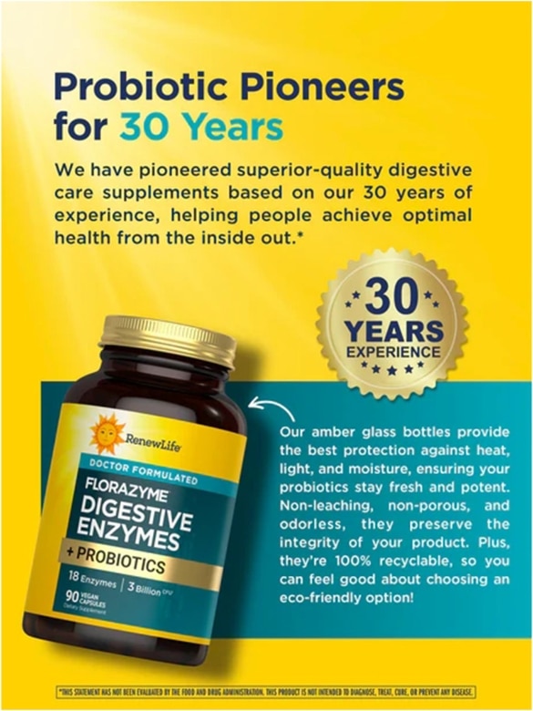 Dr. Formulated Florazyme Digestive Enzymes Probiotics — alternate view