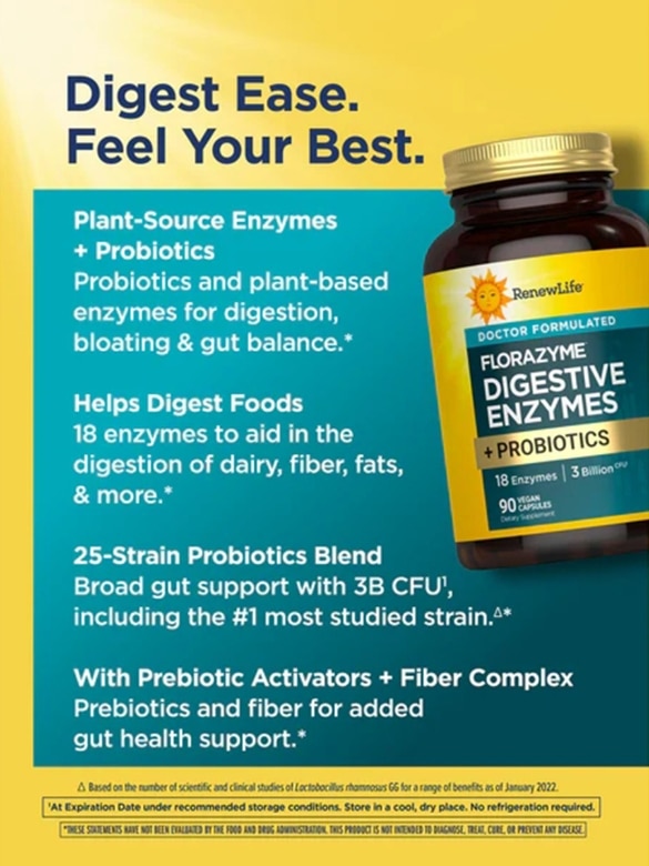 Dr. Formulated Florazyme Digestive Enzymes Probiotics — alternate view