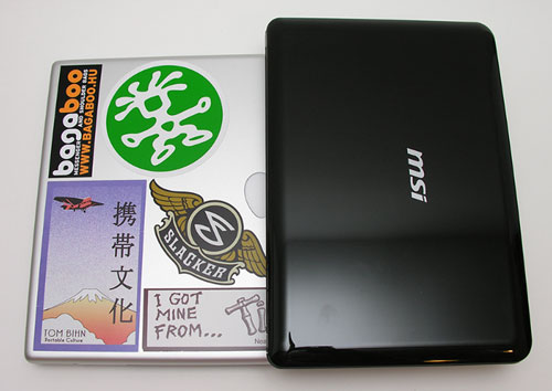 MSI Wind Netbook — alternate view