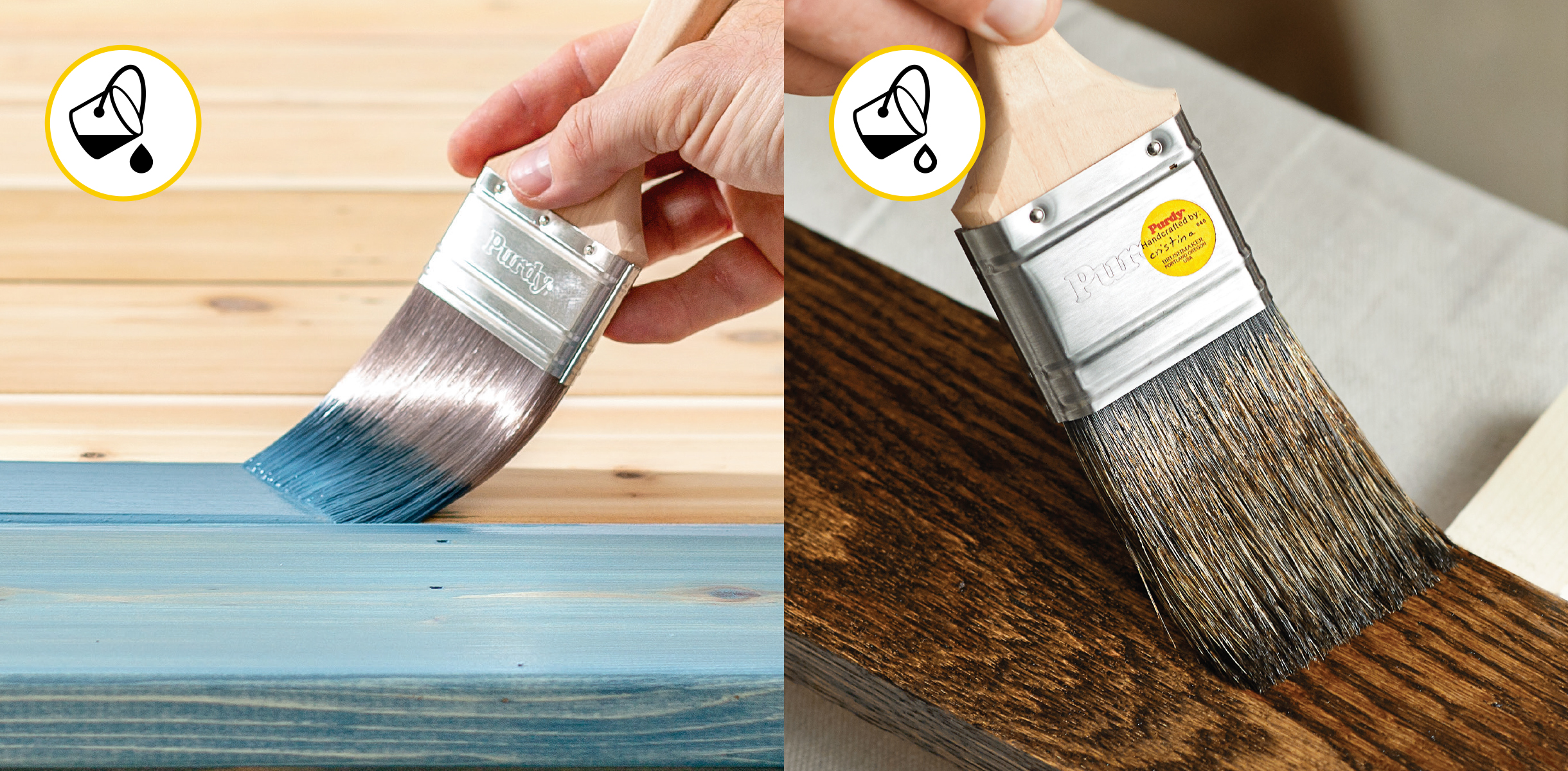 Linzer Chiseled Paint Brush — alternate view