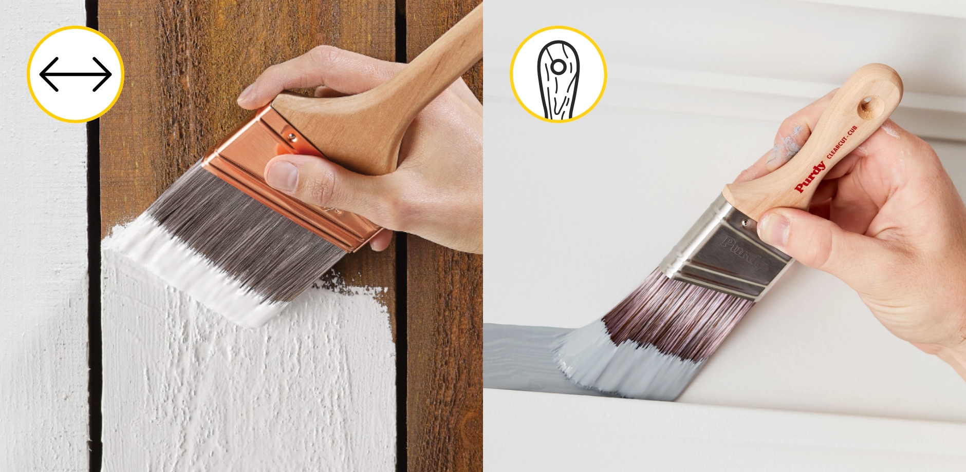Linzer Chiseled Paint Brush — alternate view