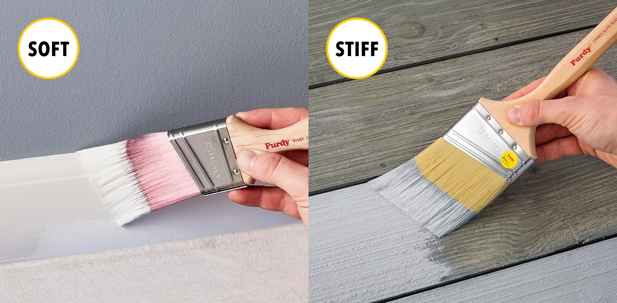 Linzer Chiseled Paint Brush — alternate view