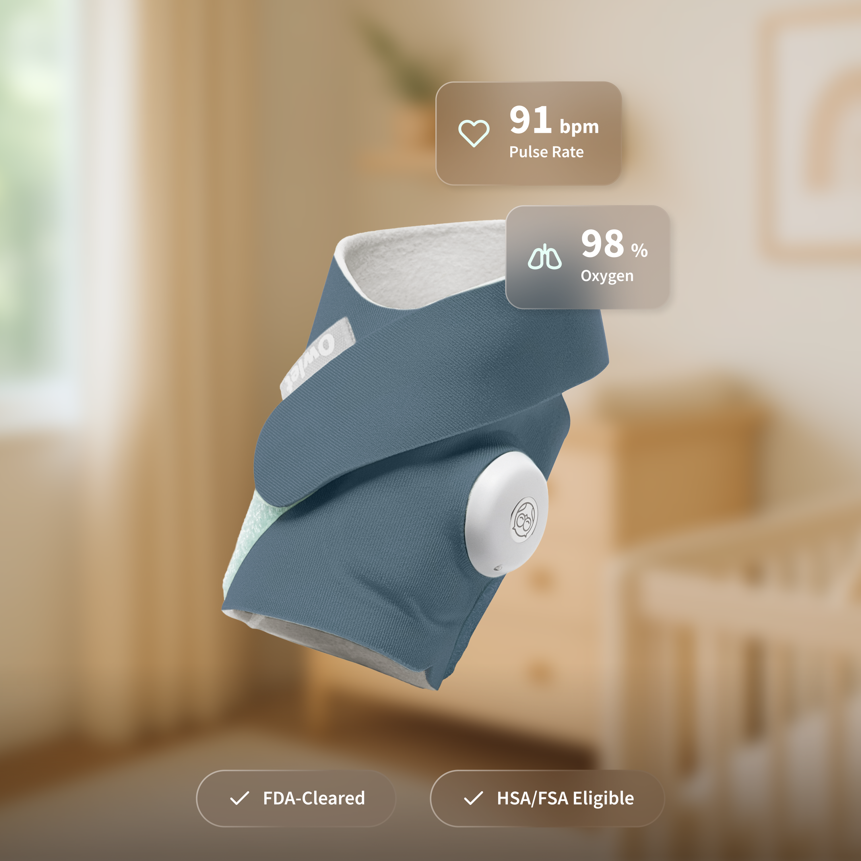 Owlet Dream Sock Smart Wearable Baby Monitor — alternate view