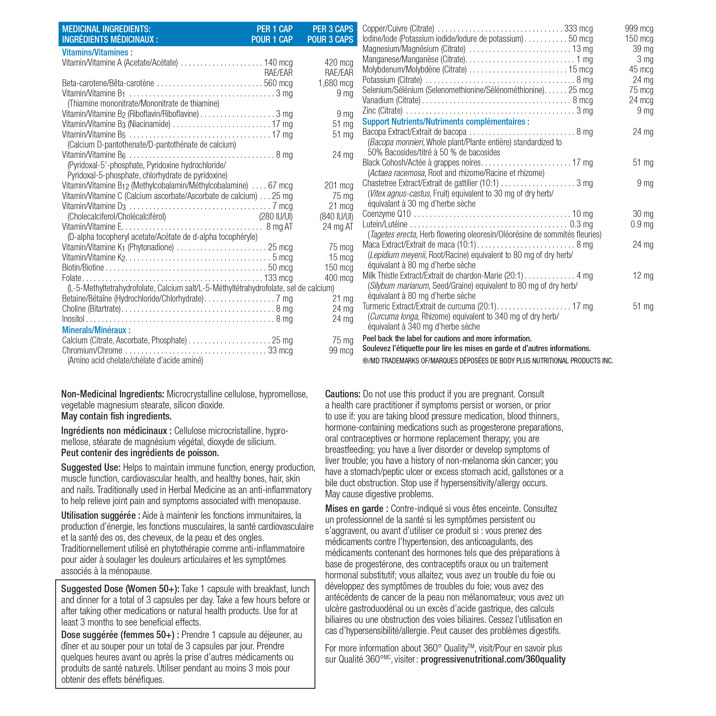 Progressive Complete Calcium Women 50+ 120 Tabs — alternate view