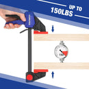 WorkPro 6-Pack One-Handed Bar Clamps — alternate view