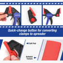 WorkPro 6-Pack One-Handed Bar Clamps — alternate view
