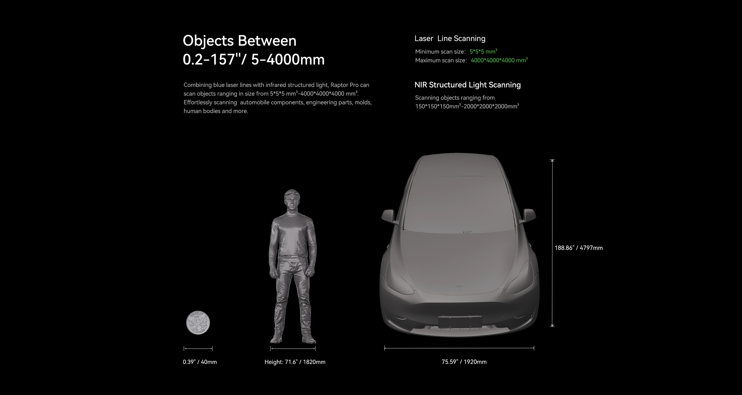 Creality Raptor Pro 3D Scanner — alternate view