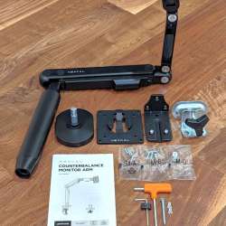 Hexcal Single Monitor Arm and Desk Mat Bundle — alternate view