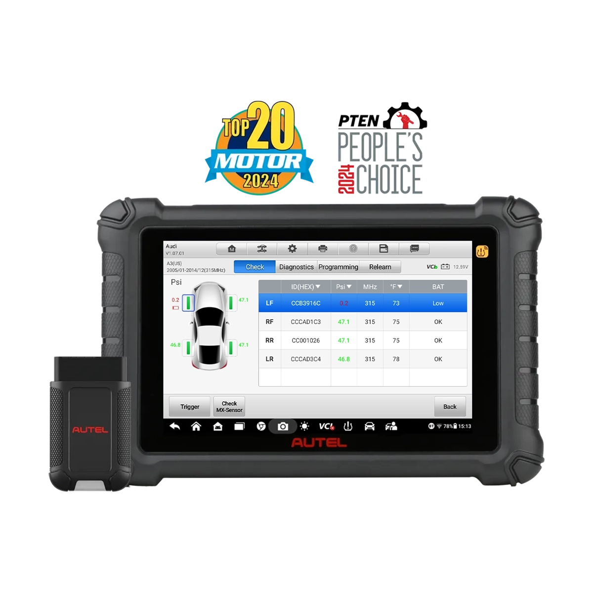Autel MaxiTPMS TS900 3-in-1 TPMS Diagnostics Service Wireless Tablet