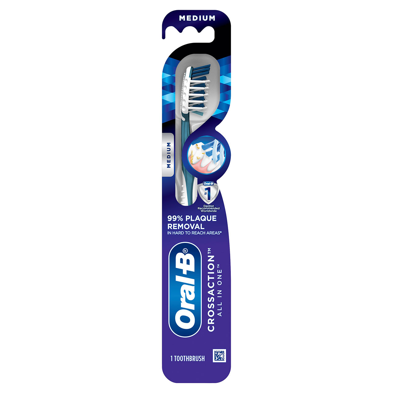 Oral-B CrossAction All-in-One Toothbrush Soft 1.0 ct — alternate view